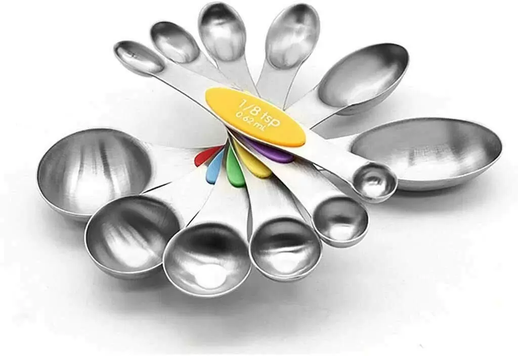 6 Colorful Metal Measuring Spoons Stainless Steel Double Sided Coffee Spoons for Chef 6 Colorful Metal Measuring Spoons Stainless Steel Double Sided Coffee Spoons for Chef
