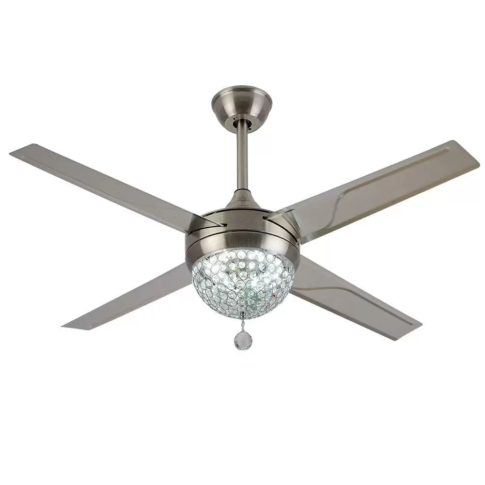 Modern ceiling fan with lighting and remote control 44" dimmable LED 220 V