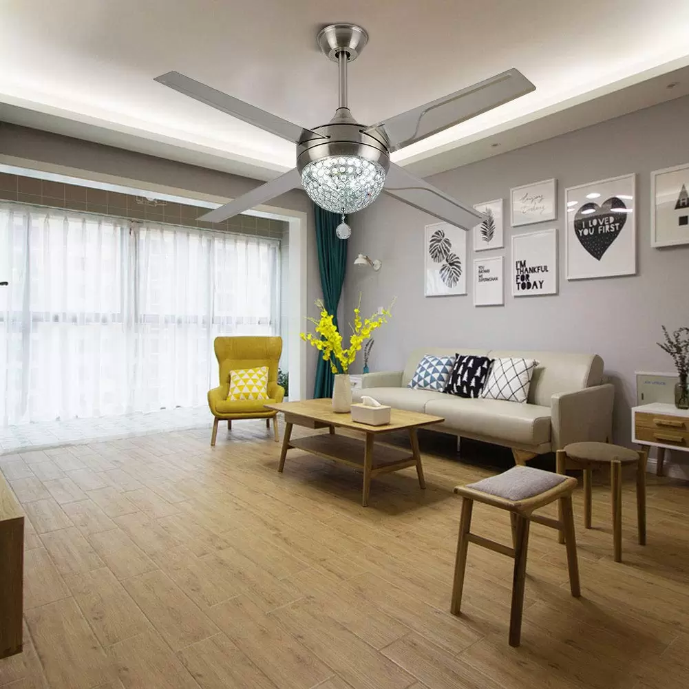 Modern ceiling fan with lighting and remote control 44" dimmable LED 220 V Modern ceiling fan with lighting and remote control 44" dimmable LED 220 V