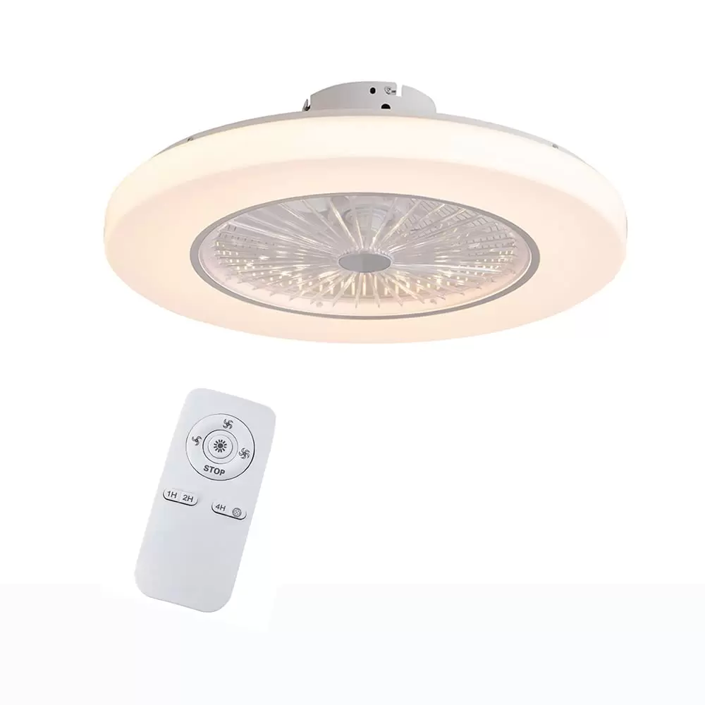 Ceiling fan with LED lighting - Adjustable wind speed - 36 W LED