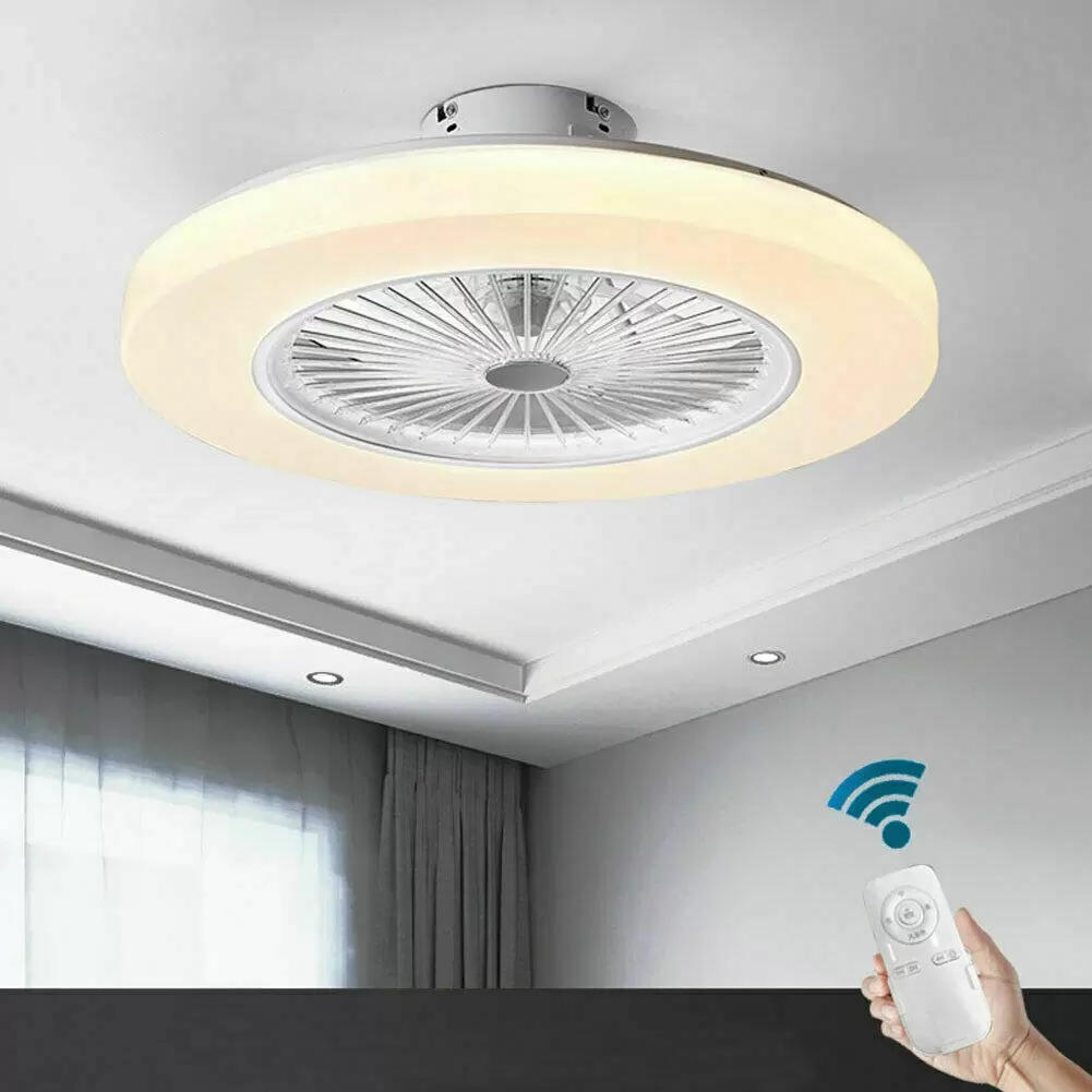 Ceiling fan with LED lighting - Adjustable wind speed - 36 W LED
