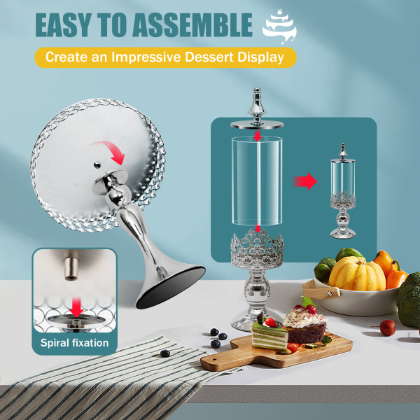 11PCS Cake Stand,premium Removable Cake Tray, For Wedding Party, Cupcakes, Desserts, Afternoon Tea