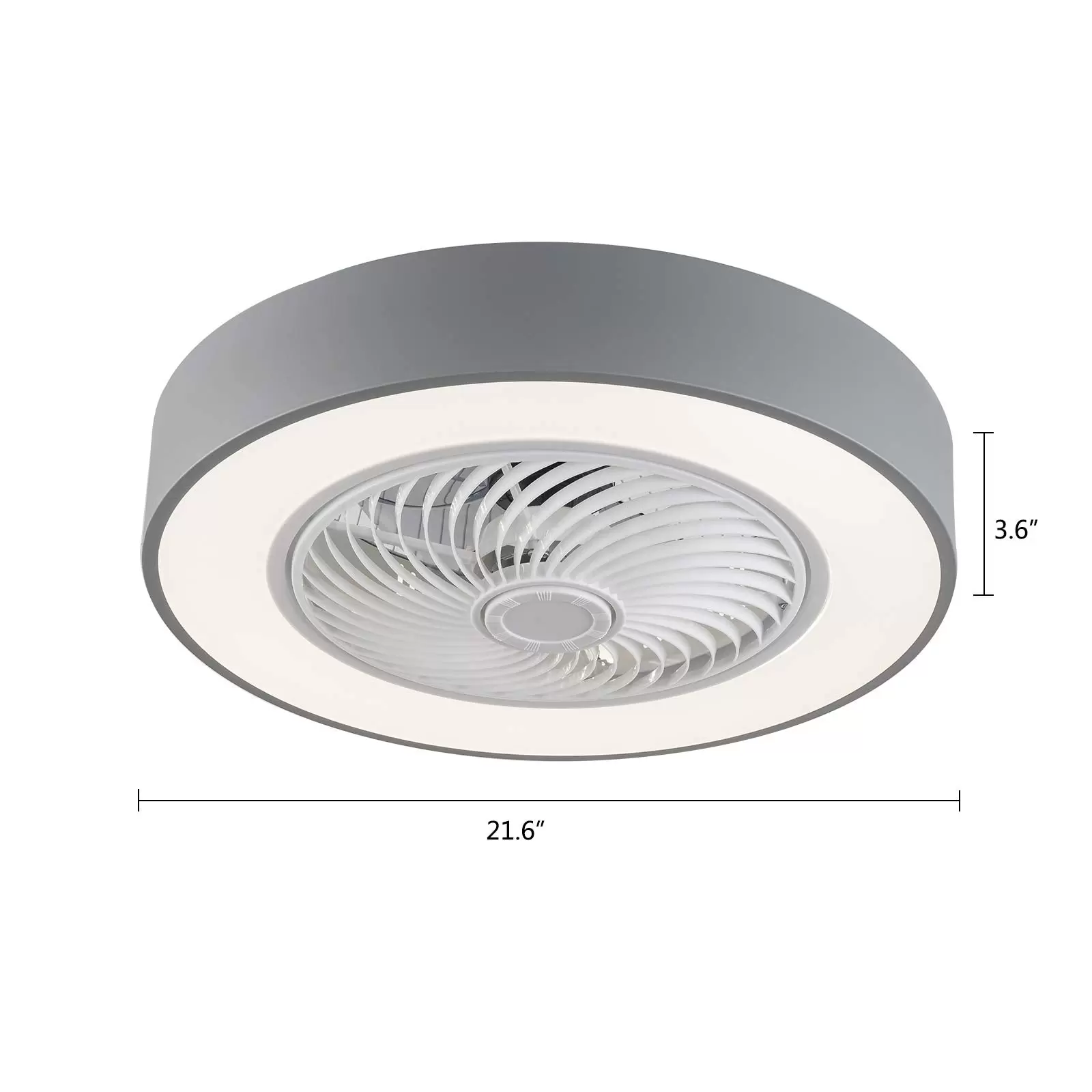 LED Ceiling Fan Two Colors Dimmable with Remote Control Nursery Bedroom Office Lighting Ceiling Lamp (Gray) Gray Color Dimming European Regulation LED Ceiling Fan Two Colors Dimmable with Remote Control Nursery Bedroom Office Lighting Ceiling Lamp (Gray) Gray Color Dimming European Regulation