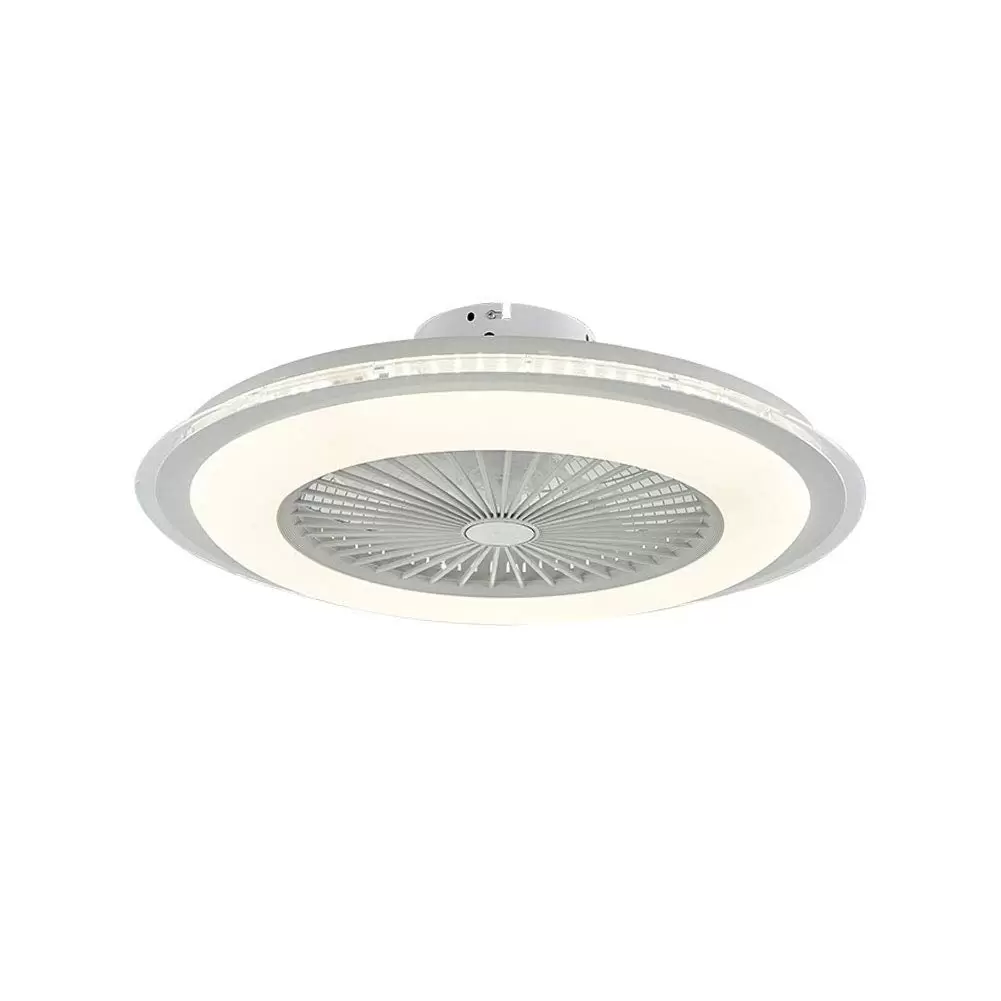 60 W LED ceiling light with LED lighting and dimmable remote control White