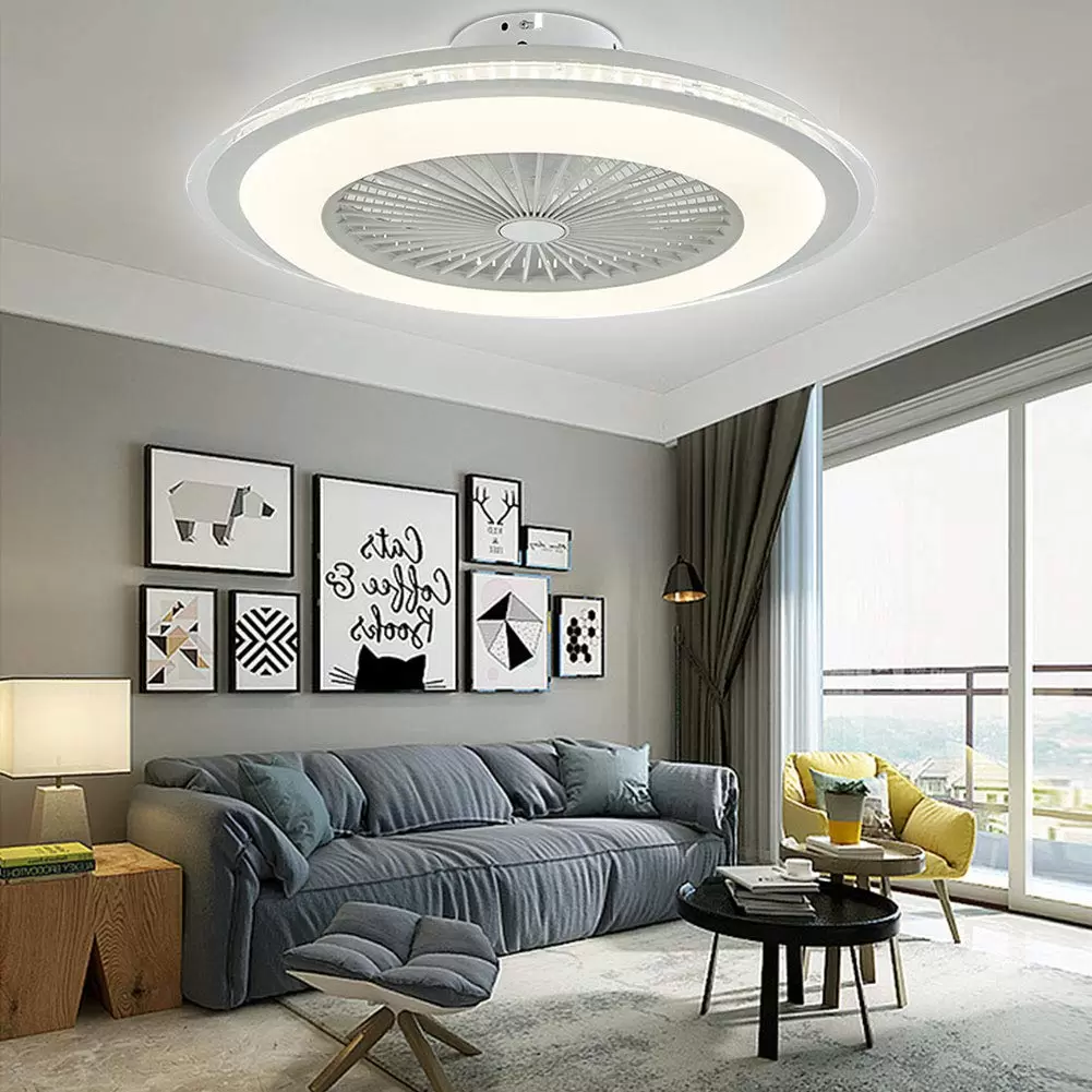 60 W LED ceiling light with LED lighting and dimmable remote control White 60 W LED ceiling light with LED lighting and dimmable remote control White