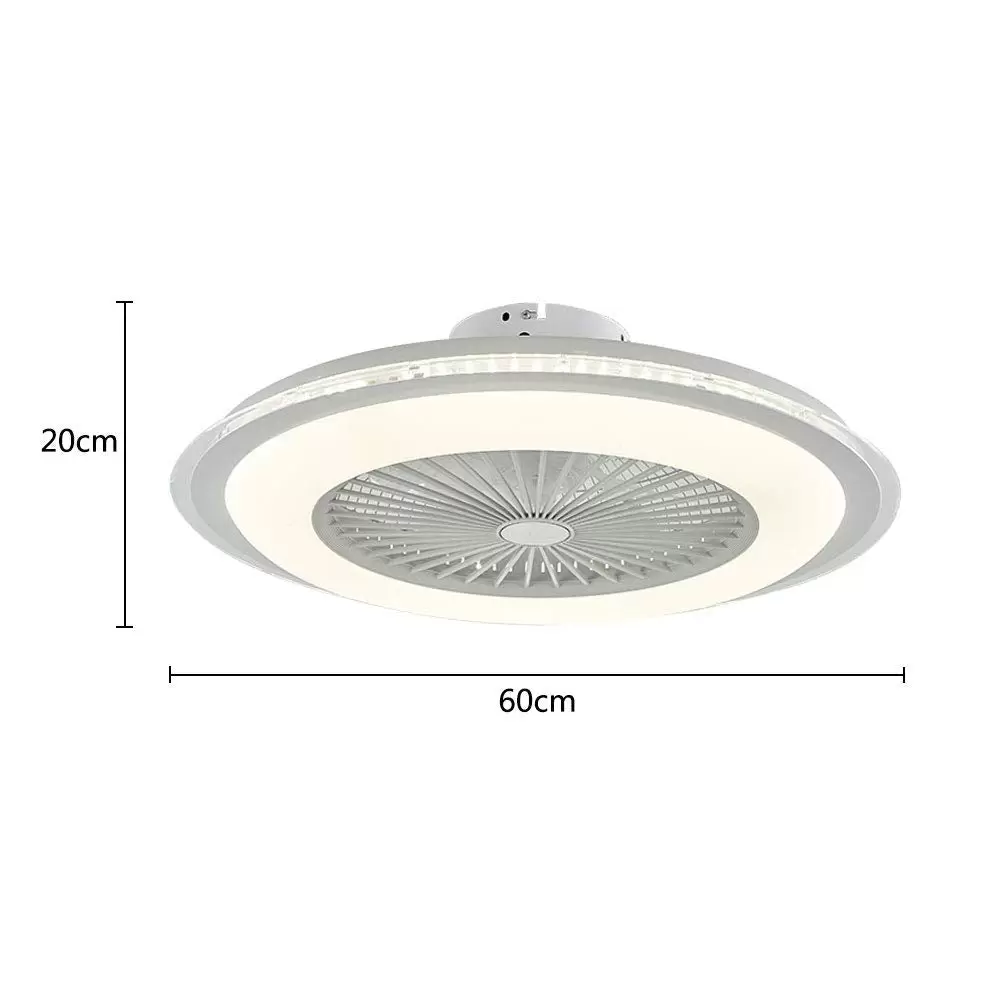60 W LED ceiling light with LED lighting and dimmable remote control White 60 W LED ceiling light with LED lighting and dimmable remote control White