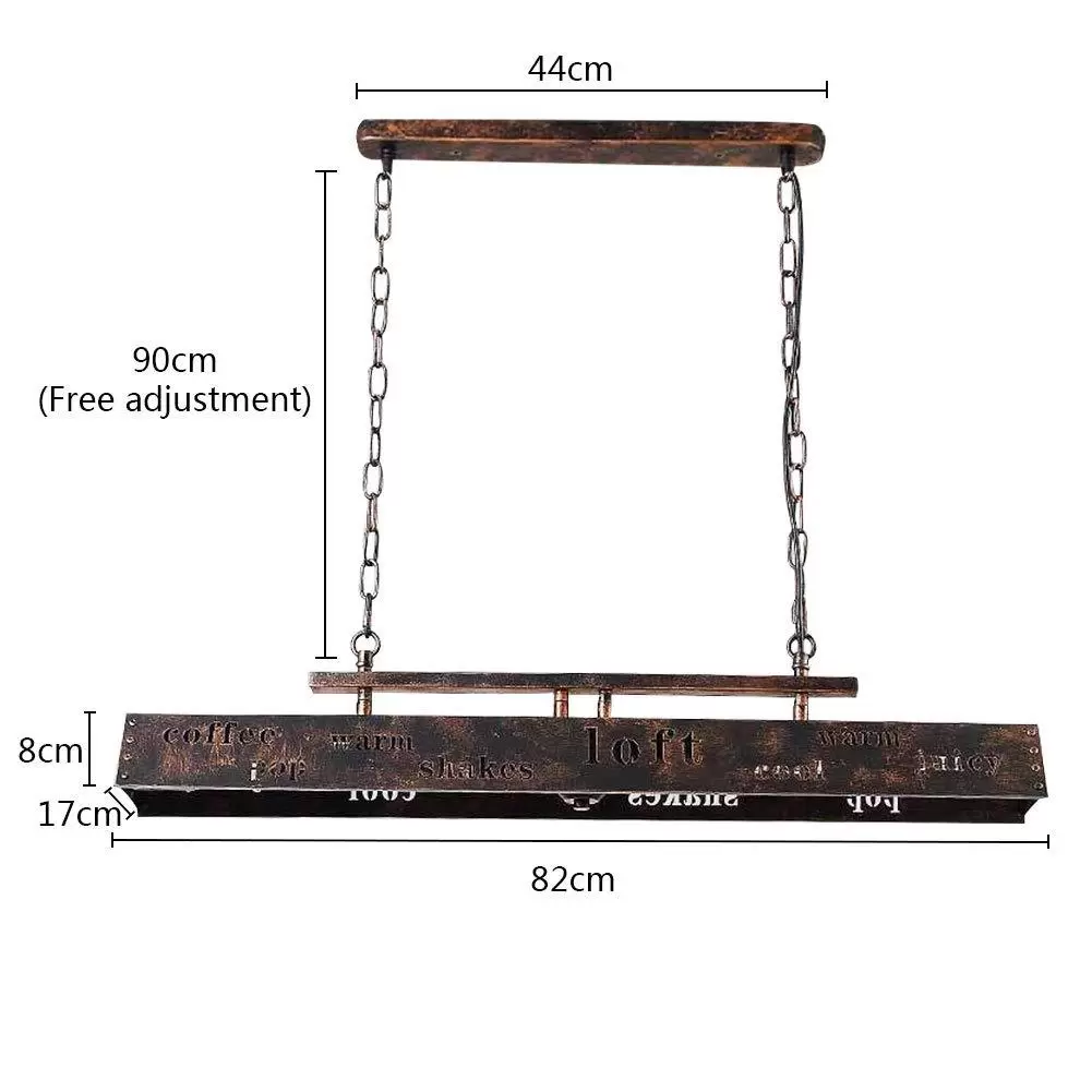 80 X 14 X 22 CM Vintage Industrial Iron Style Pendant Lamp Retro Pendant Chandelier For Living Room Cellar Restaurant Bar E27 80 X 14 X 22 CM Vintage Industrial Iron Style Pendant Lamp Retro Pendant Chandelier For Living Room Cellar Restaurant Bar E27