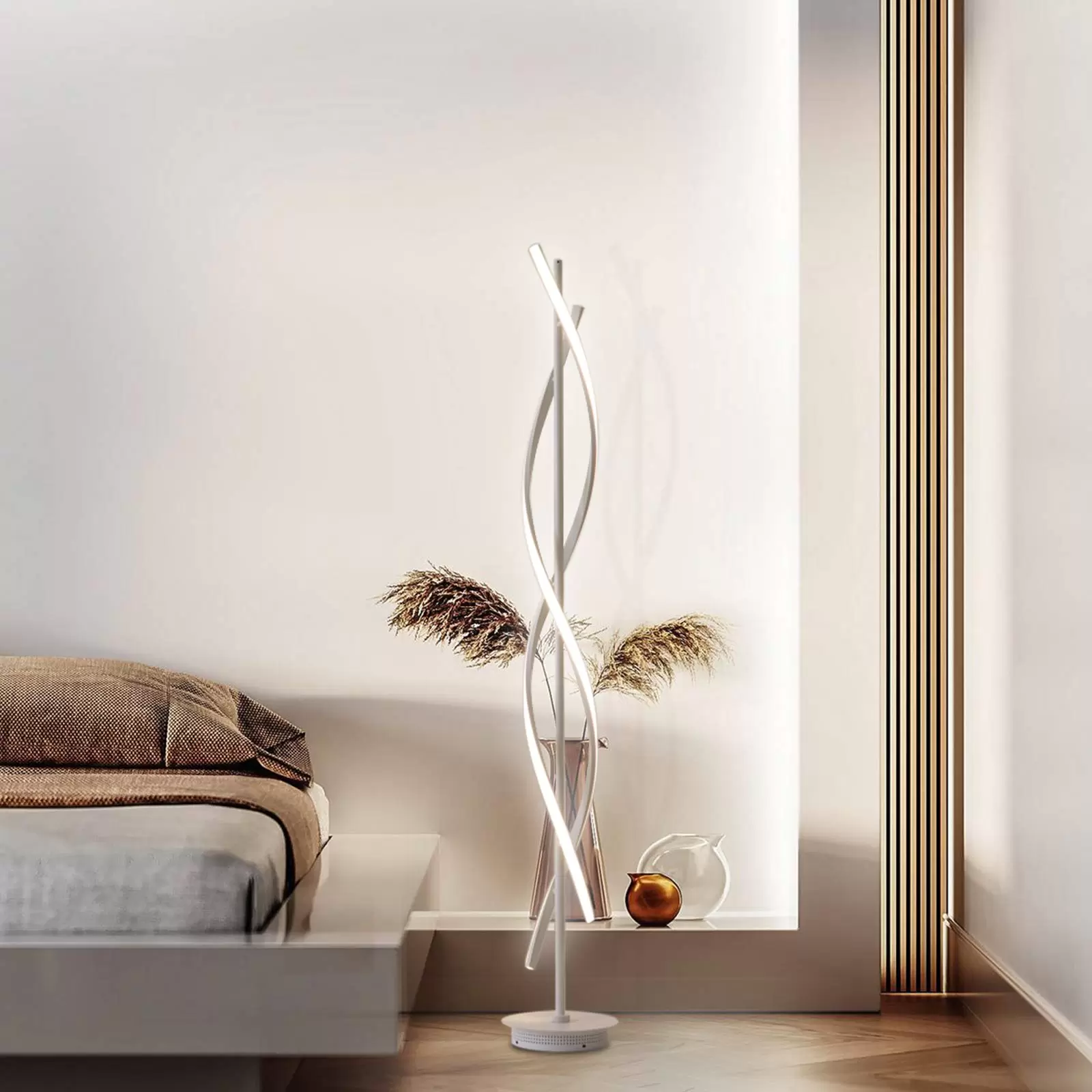 LED Floor Lamp 220V 30W Dimmable, 1.35m, Stylish Design Floor Lamp for Bedroom, Reading Lamp LED Floor Lamp 220V 30W Dimmable, 1.35m, Stylish Design Floor Lamp for Bedroom, Reading Lamp