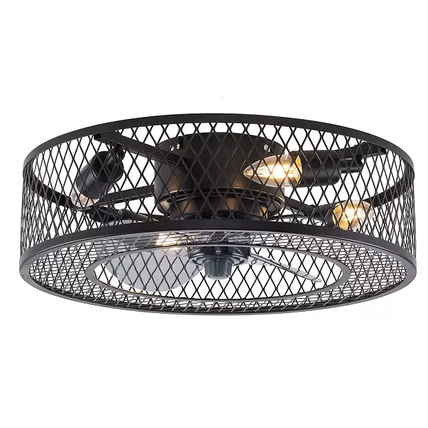 Smart Ceiling Fan with Light  Quiet with Remote Control Adjustable Wind Speed Smart Timer Set No Noise Motor Cutoff for Living Room Bedroom and Dining Room