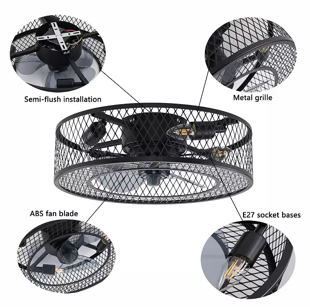 Smart Ceiling Fan with Light Quiet with Remote Control Adjustable Wind Speed Smart Timer Set No Noise Motor Cutoff for Living Room Bedroom and Dining Room Smart Ceiling Fan with Light Quiet with Remote Control Adjustable Wind Speed Smart Timer Set No Noise Motor Cutoff for Living Room Bedroom and Dining Room