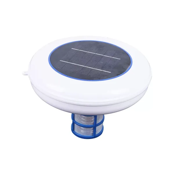 Solar Swimming Pool Ionizer, Silver, Swimming Pool Ionizer, with Cleaning Brush for Garden, Outdoor Pond