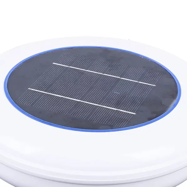 Solar Swimming Pool Ionizer, Silver, Swimming Pool Ionizer, with Cleaning Brush for Garden, Outdoor Pond Solar Swimming Pool Ionizer, Silver, Swimming Pool Ionizer, with Cleaning Brush for Garden, Outdoor Pond