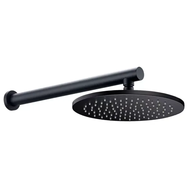 Matte Black Recessed Shower System with Two Spray Options 10" Overhead Shower and Hand Shower with High Quality Material Sturdy and Durable