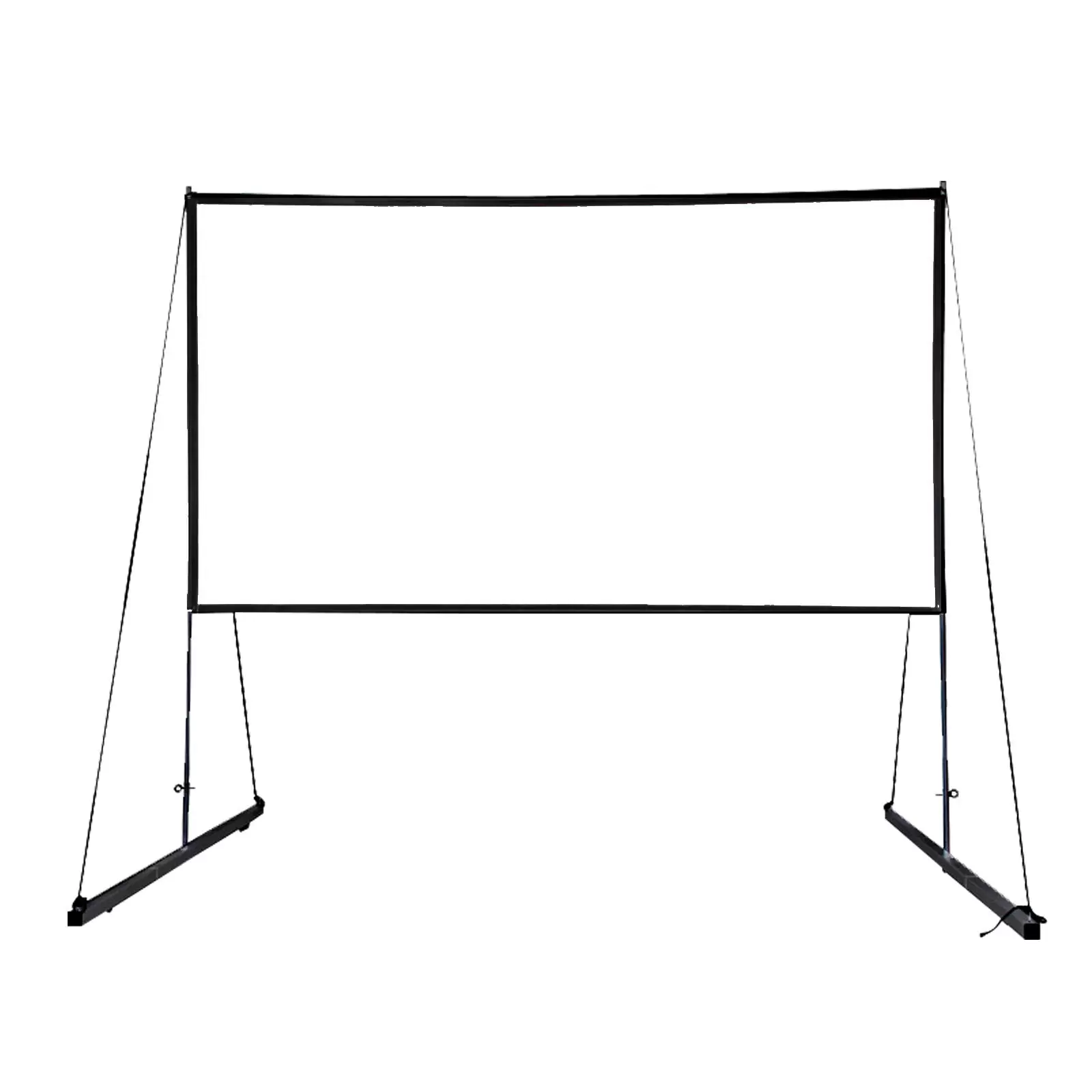 150 Inch Projection Screen with Stand, Portable Projection Screen 16:9 HD 4K Indoor Outdoor Projection Screen