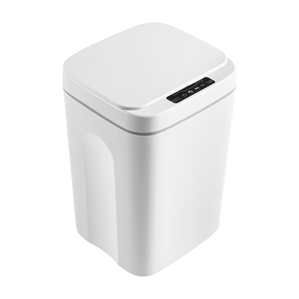 4.23gal Automatic Trash Smart Sensing Trash Can Battery Placed in the Kitchen Bedroom Bathroom Living Room 9.1*8.7*13.8in White 4.23gal Automatic Trash Smart Sensing Trash Can Battery Placed in the Kitchen Bedroom Bathroom Living Room 9.1*8.7*13.8in White