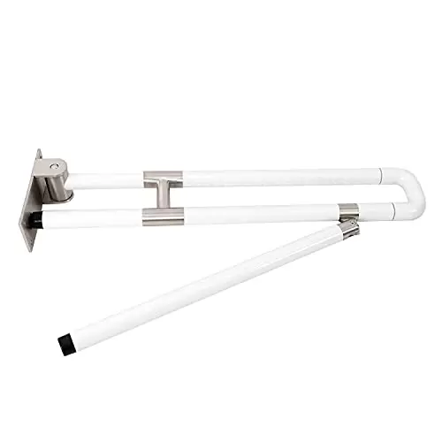 60CM Folding Grab Bars for Seniors Tub Handle Made of Steel Bathroom Safety Hand Rails Disabled Grab Toilet Grab Bar Disability Aid Support