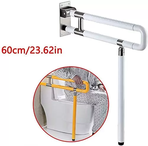 60CM Folding Grab Bars for Seniors Tub Handle Made of Steel Bathroom Safety Hand Rails Disabled Grab Toilet Grab Bar Disability Aid Support 60CM Folding Grab Bars for Seniors Tub Handle Made of Steel Bathroom Safety Hand Rails Disabled Grab Toilet Grab Bar Disability Aid Support