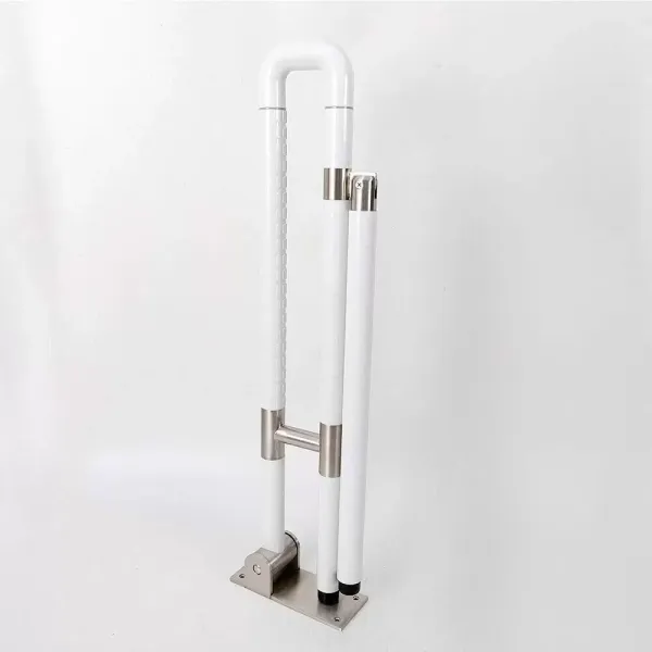 Vertriebs Wall Mounted Folding Grab Bar Stainless Steel Bathroom Grab Bar 75cm White
