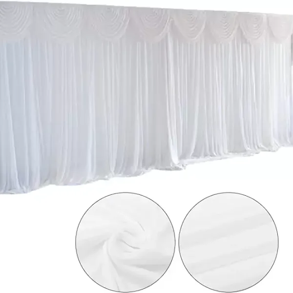 White tulle backdrop curtain for window - 3m x 3m White tulle backdrop curtain for window - 3m x 3m