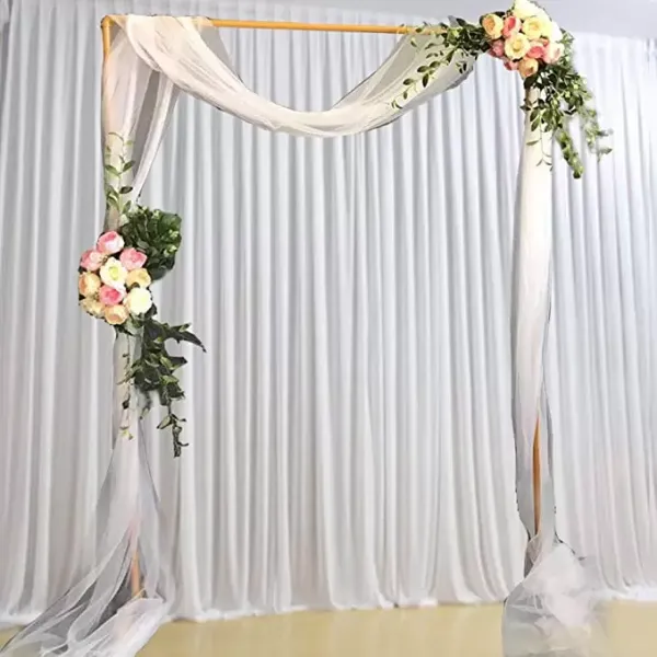 White tulle backdrop curtain for window - 3m x 3m