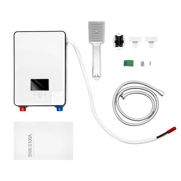 6500W Digital Electric Water Heater, Tankless Bath Shower Hot Water for Kitchen Bathroom Bathtub