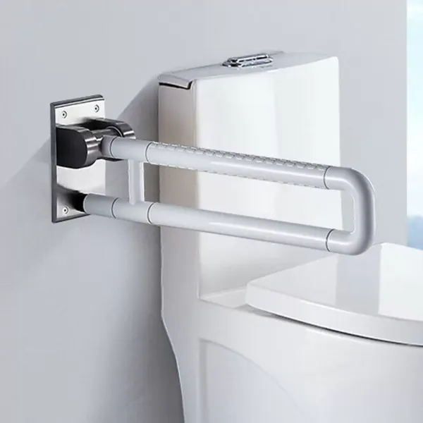 Toilet Grab Handle Stainless Steel 600 X 80 X 200 Mm Foldable For Elderly And Disabled People Maximum Weight Supported 500 Kg User-friendly Design Toilet Grab Handle Stainless Steel 600 X 80 X 200 Mm Foldable For Elderly And Disabled People Maximum Weight Supported 500 Kg User-friendly Design