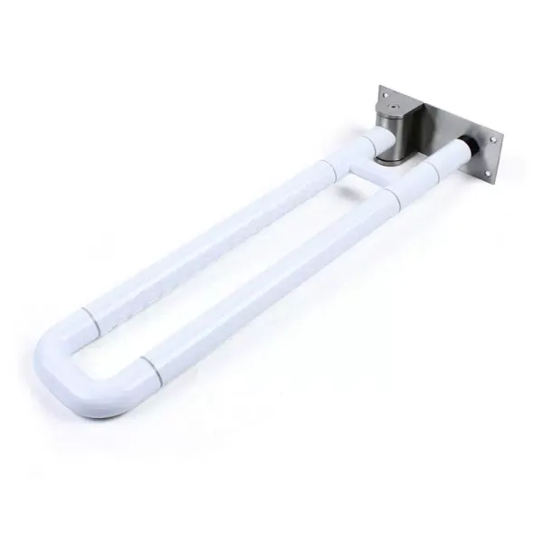 Toilet Grab Handle Stainless Steel 600 X 80 X 200 Mm Foldable For Elderly And Disabled People Maximum Weight Supported 500 Kg User-friendly Design Toilet Grab Handle Stainless Steel 600 X 80 X 200 Mm Foldable For Elderly And Disabled People Maximum Weight Supported 500 Kg User-friendly Design