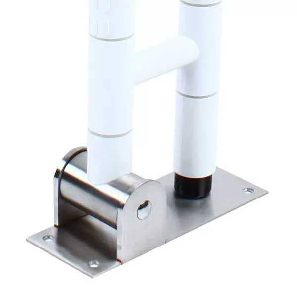 Toilet Grab Handle Stainless Steel 600 X 80 X 200 Mm Foldable For Elderly And Disabled People Maximum Weight Supported 500 Kg User-friendly Design