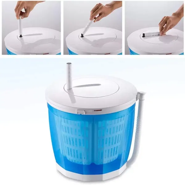 Portable Mini Traveling Outdoor Compact Spin Dryer Mini Manual Washing Machine 2 in 1 Outdoor Compact Washer Dryer for Dorms Apartments Camping Travel Portable Mini Traveling Outdoor Compact Spin Dryer Mini Manual Washing Machine 2 in 1 Outdoor Compact Washer Dryer for Dorms Apartments Camping Travel
