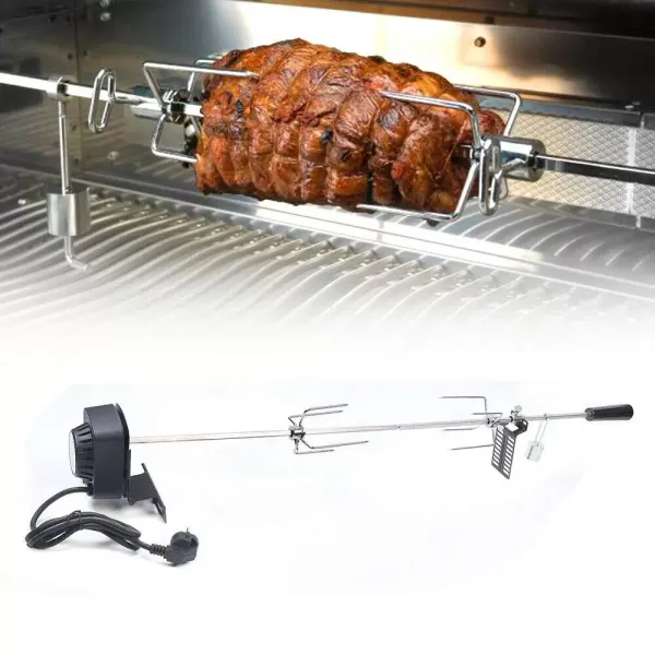 220V BBQ Grill Spit with Stainless Steel Motor Rotisserie Rotisserie Gas Grill Set