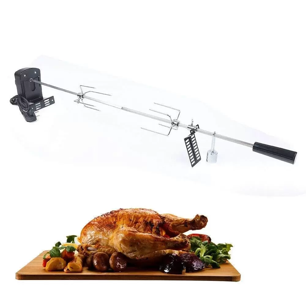 220V BBQ Grill Spit with Stainless Steel Motor Rotisserie Rotisserie Gas Grill Set