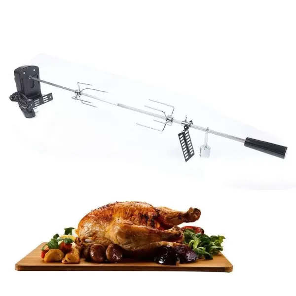 220V BBQ Grill Spit with Stainless Steel Motor Rotisserie Rotisserie Gas Grill Set