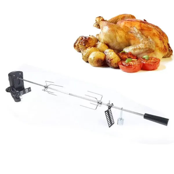 220V BBQ Grill Spit with Stainless Steel Motor Rotisserie Rotisserie Gas Grill Set