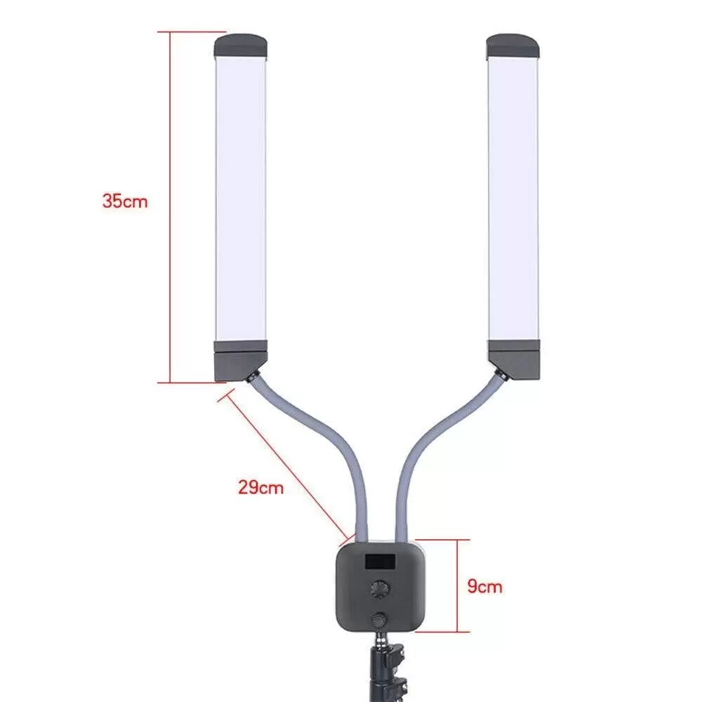 LED Eyelash and Makeup Lamp with Cell Phone Holder and Telescopic Tripod USB Port Retractable Tripod for Streaming Nail Studio Dressing Table LED Eyelash and Makeup Lamp with Cell Phone Holder and Telescopic Tripod USB Port Retractable Tripod for Streaming Nail Studio Dressing Table