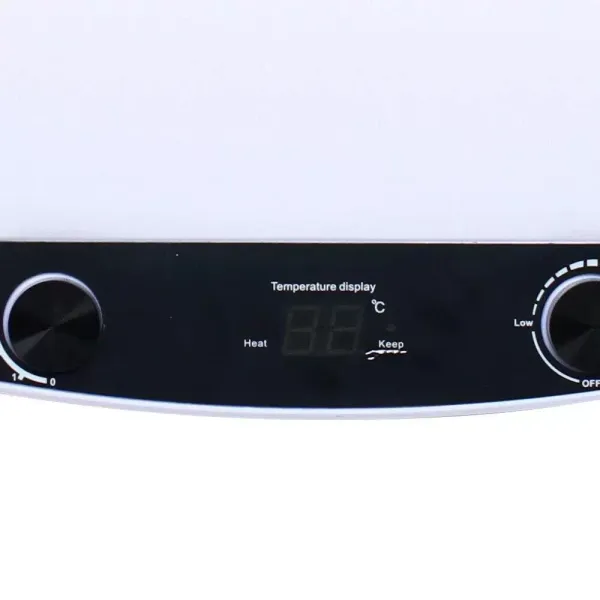 35L Digital Display Electric Water Heater Electric Water Heater Electric Hot Water Tank for Kitchen Bathroom Laundry Salon Garage White 2000W