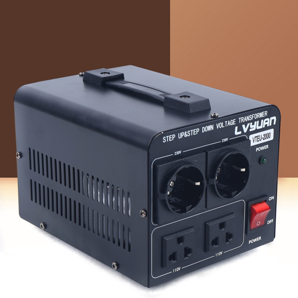 2000W Voltage Converter Heavy Duty Voltage Transformer Step-up Down 110V 230V with Multiple Plugs and Overload Protection 2000W Voltage Converter Heavy Duty Voltage Transformer Step-up Down 110V 230V with Multiple Plugs and Overload Protection