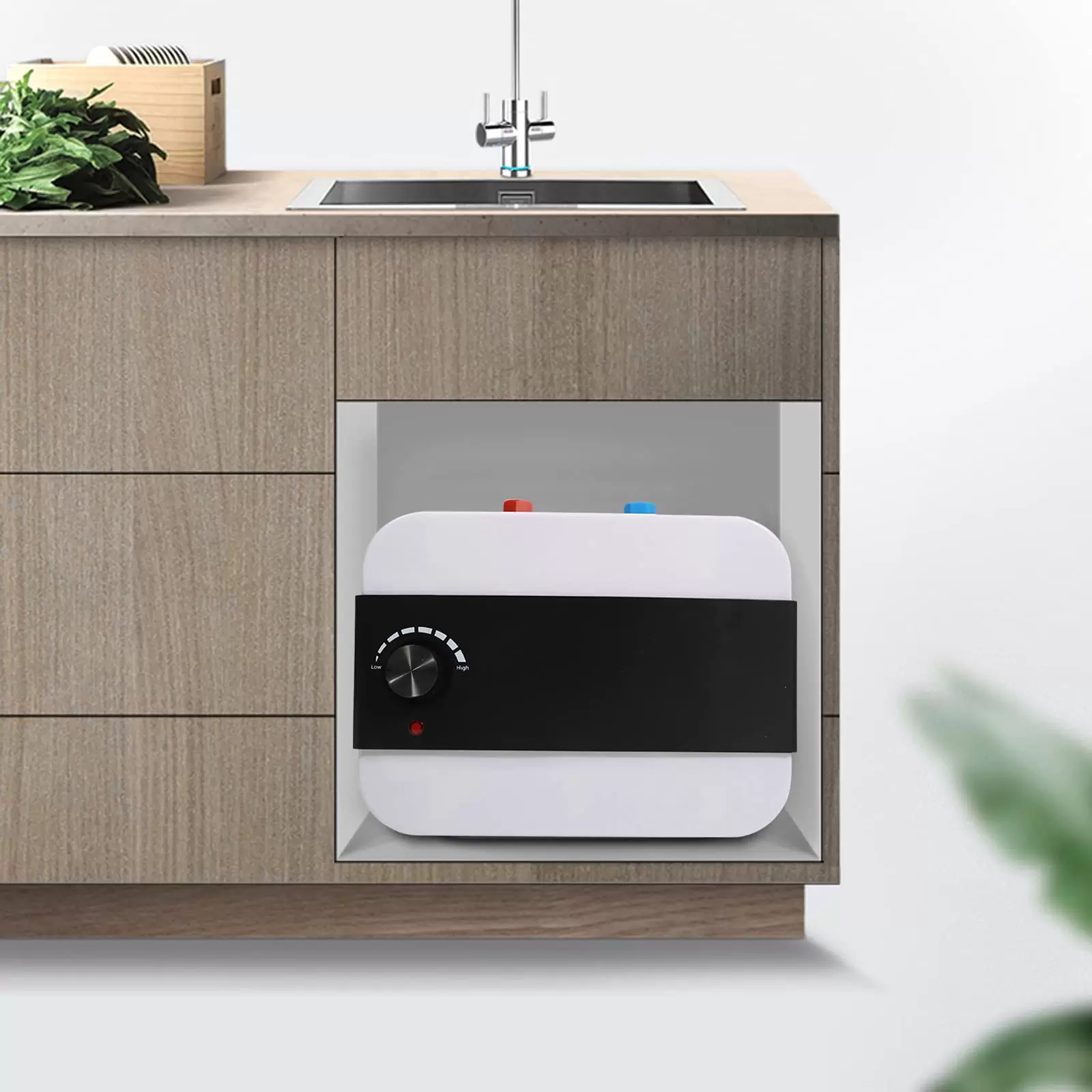 12.8*9*10.63in Horizontal Electric Water Heater Small Instantaneous Water Heater 6 L For Installation In Small Residential Areas Apartments 12.8*9*10.63in Horizontal Electric Water Heater Small Instantaneous Water Heater 6 L For Installation In Small Residential Areas Apartments