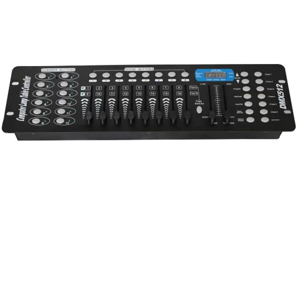 Professional 192 Channel DMX Controller for Stage Lighting, Slave Spotlight, DJ, Club, Party