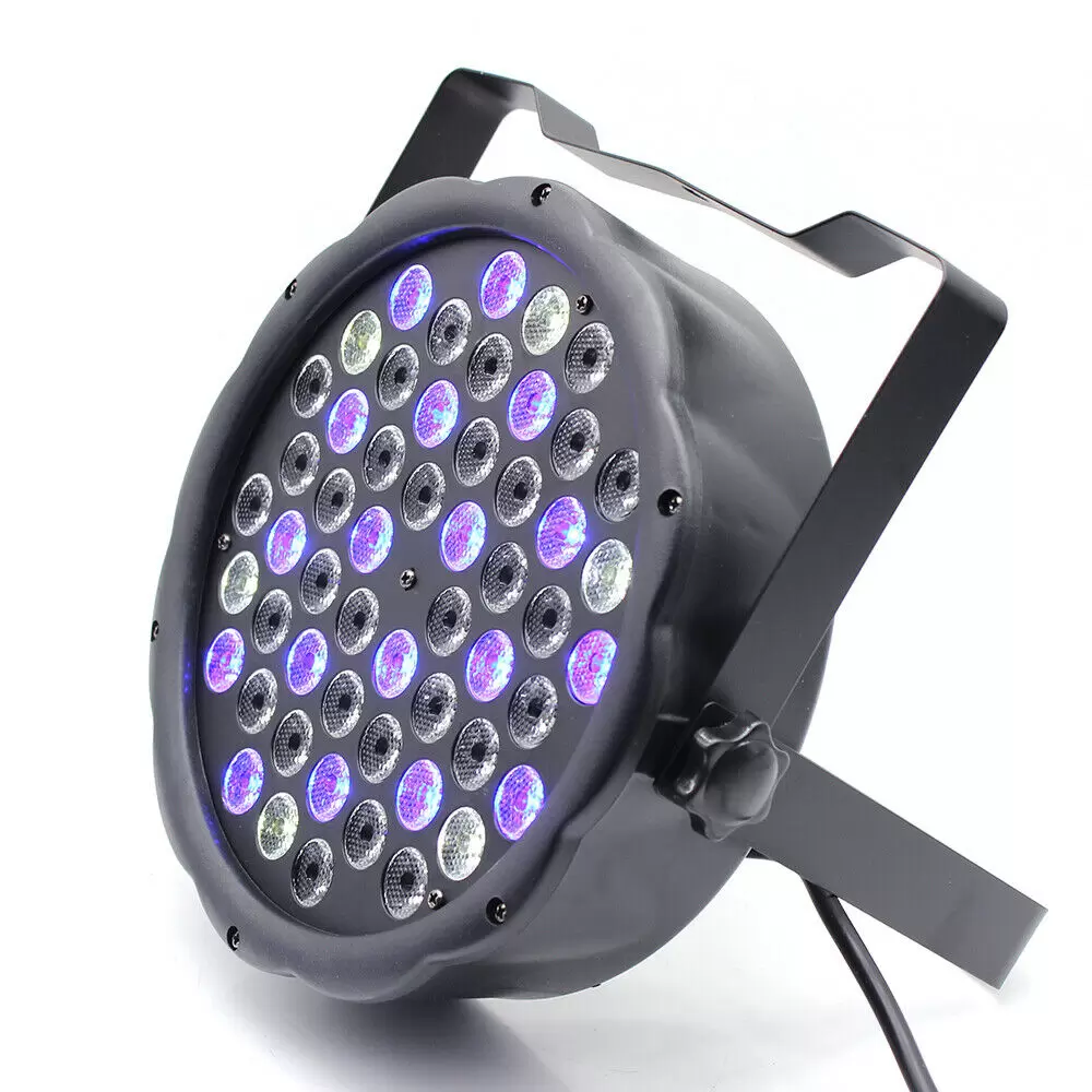 RibasuBB LED Par Spotlight, 162 W 54 LED RGB Stage Light 4&8CH DMX PAR Can Light Club Disco Party DJ Show Light RibasuBB LED Par Spotlight, 162 W 54 LED RGB Stage Light 4&8CH DMX PAR Can Light Club Disco Party DJ Show Light