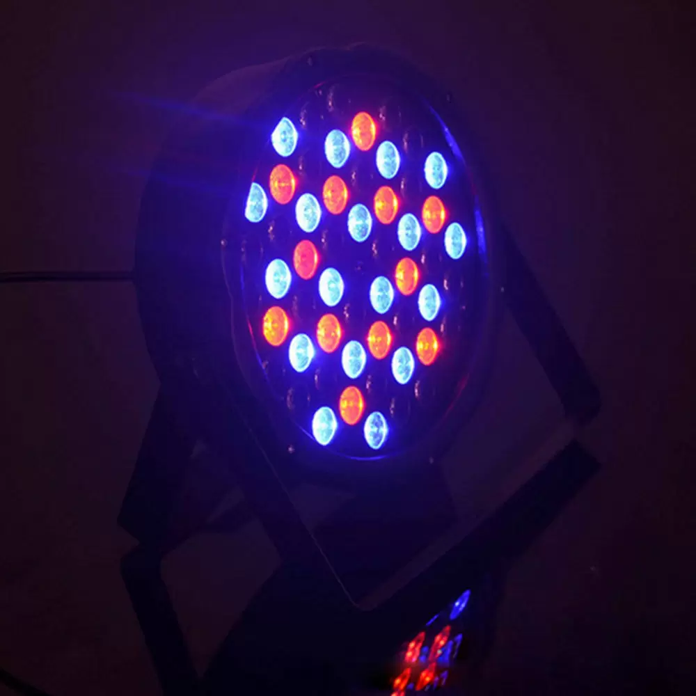 RibasuBB LED Par Spotlight, 162 W 54 LED RGB Stage Light 4&8CH DMX PAR Can Light Club Disco Party DJ Show Light RibasuBB LED Par Spotlight, 162 W 54 LED RGB Stage Light 4&8CH DMX PAR Can Light Club Disco Party DJ Show Light