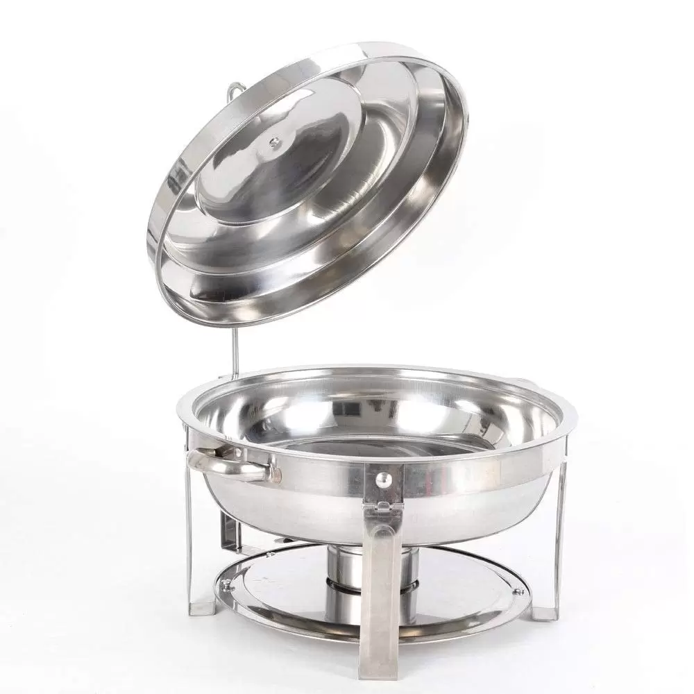 CNCEST Chafing Dish Stainless Steel Warm Keeping Container for Cooking, Buffet and Party 7.5L Round CNCEST Chafing Dish Stainless Steel Warm Keeping Container for Cooking, Buffet and Party 7.5L Round