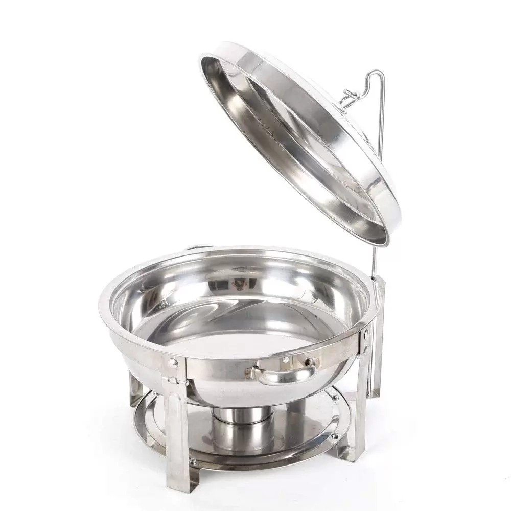 CNCEST Chafing Dish Stainless Steel Warm Keeping Container for Cooking, Buffet and Party 7.5L Round CNCEST Chafing Dish Stainless Steel Warm Keeping Container for Cooking, Buffet and Party 7.5L Round