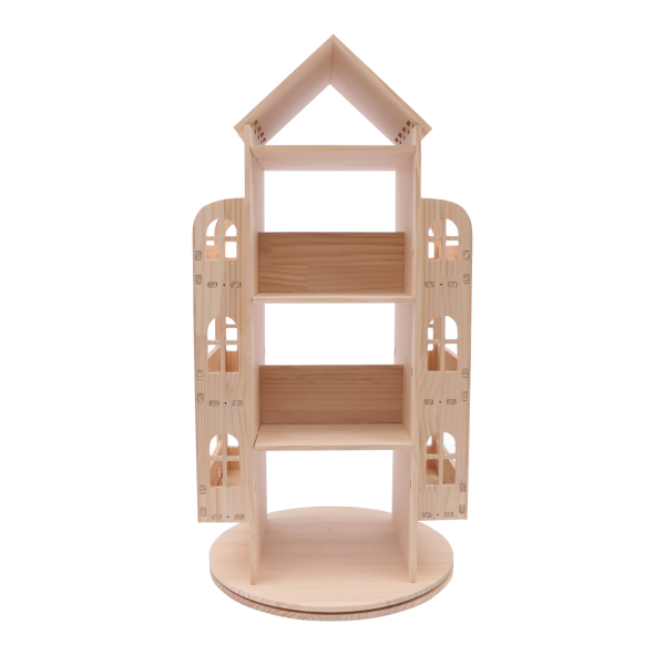 Rotating Bookshelf 360 Display Floor Standing Bookcase Storage Rack for Kids Children's Bookshelf Book Display Stand Wood Book Shelf Organizer