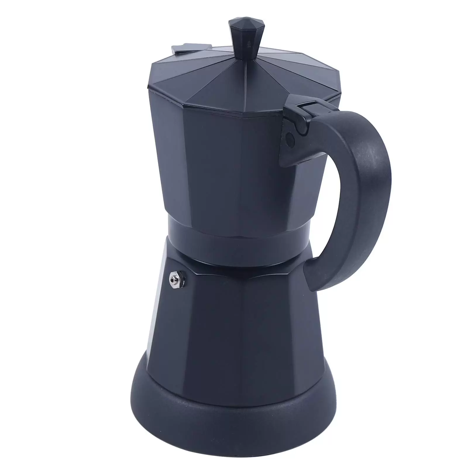 Electric Espresso Coffee Maker Moka Coffee Maker Black Aluminum Espresso Coffee Maker 6 Cups 300ml