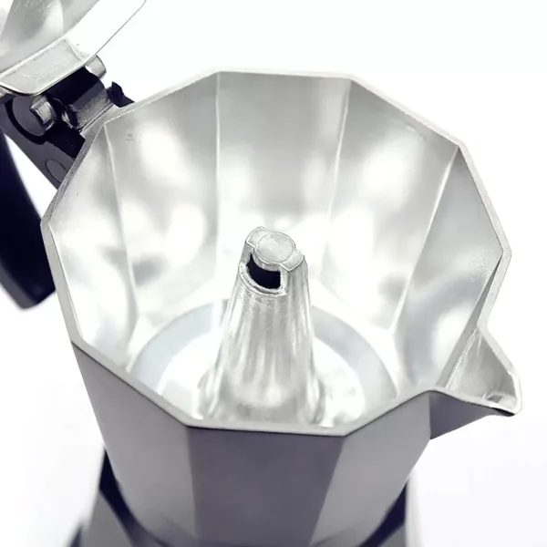 Electric Espresso Coffee Maker Moka Coffee Maker Black Aluminum Espresso Coffee Maker 6 Cups 300ml