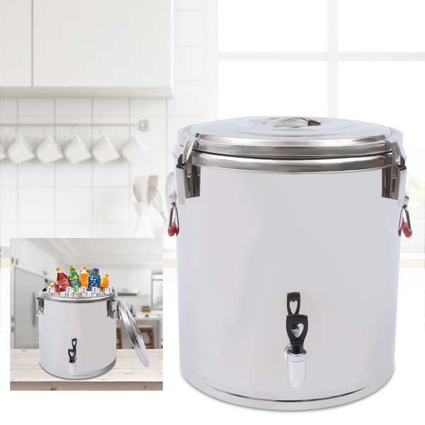 40L Stainless Steel Thermal &cold Transport Container with Tap and Pressure Compensation Valve 201 Stainless Steel Food-safe 40L Stainless Steel Thermal &cold Transport Container with Tap and Pressure Compensation Valve 201 Stainless Steel Food-safe