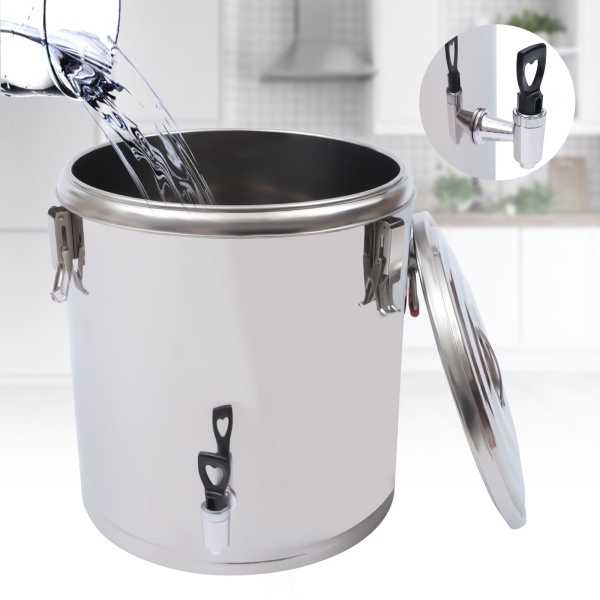 40L Stainless Steel Thermal &cold Transport Container with Tap and Pressure Compensation Valve 201 Stainless Steel Food-safe 40L Stainless Steel Thermal &cold Transport Container with Tap and Pressure Compensation Valve 201 Stainless Steel Food-safe