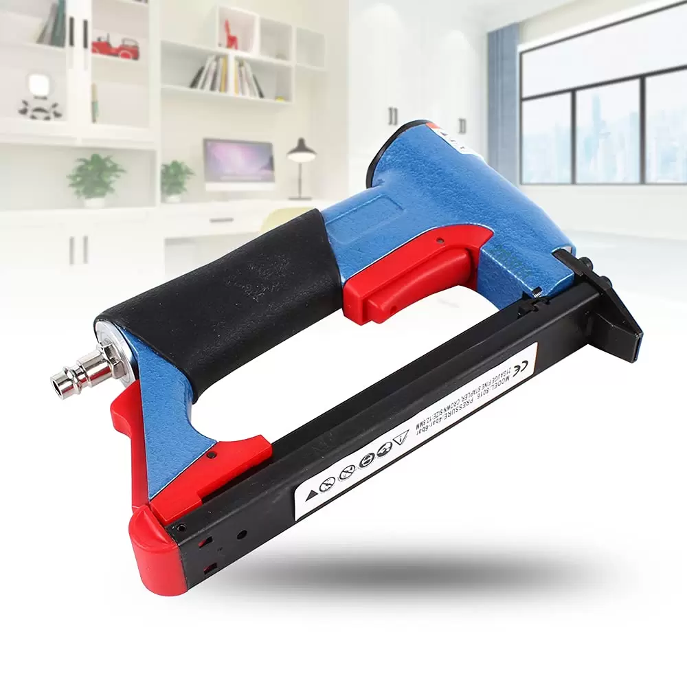 2 in 1 Air Stapler for 4-16mm Coded Nails - U Style - Ideal for Building Furniture, Doors and Windows