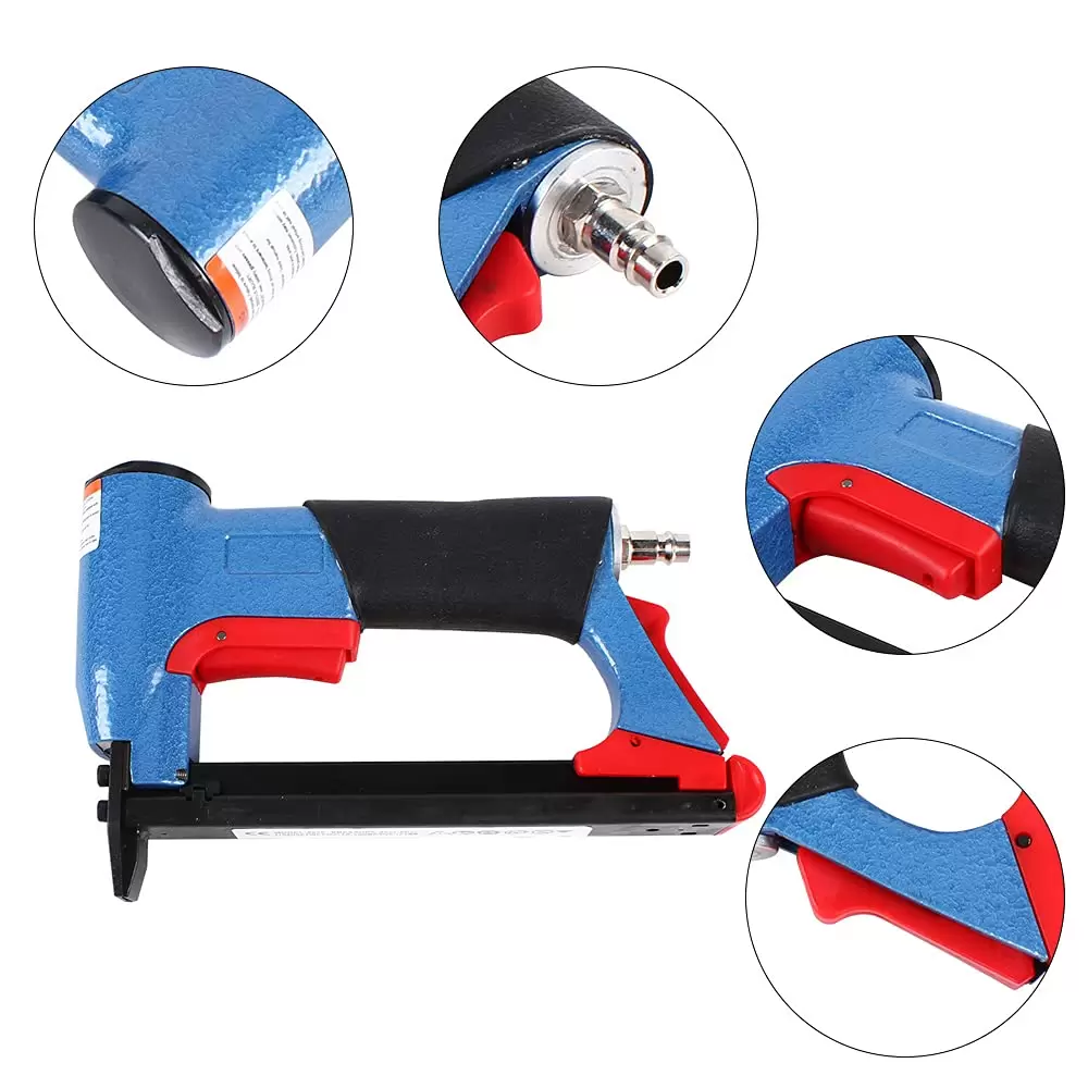 2 in 1 Air Stapler for 4-16mm Coded Nails - U Style - Ideal for Building Furniture, Doors and Windows 2 in 1 Air Stapler for 4-16mm Coded Nails - U Style - Ideal for Building Furniture, Doors and Windows