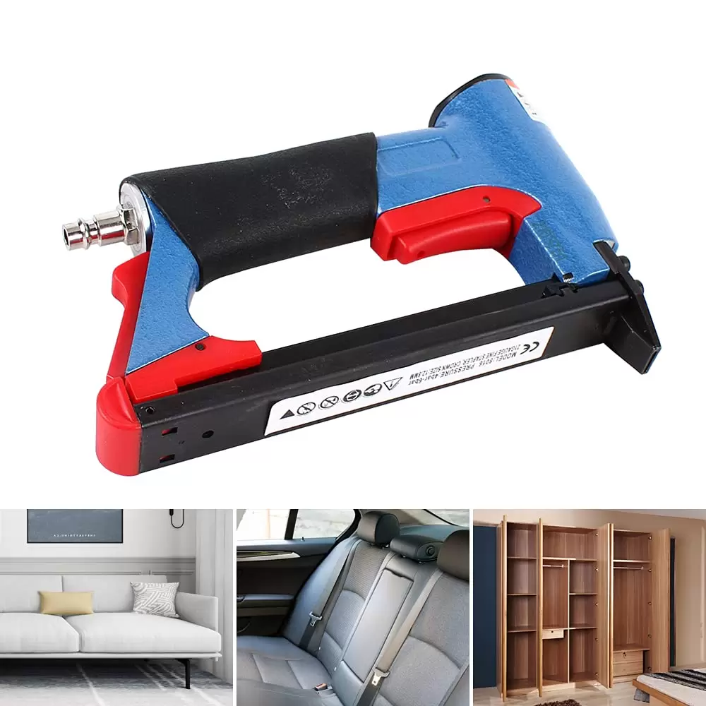 2 in 1 Air Stapler for 4-16mm Coded Nails - U Style - Ideal for Building Furniture, Doors and Windows 2 in 1 Air Stapler for 4-16mm Coded Nails - U Style - Ideal for Building Furniture, Doors and Windows